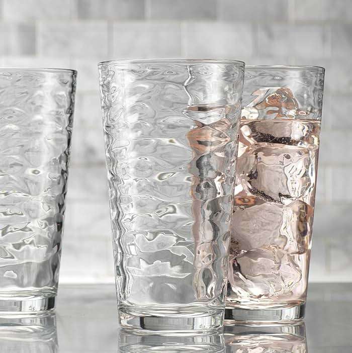 Glaver's Drinking Glasses Set of 10 Highball Glass Cups, 17 Oz Cooler Glassware. Home and Bar Everyday Basic Drinkware Elegant Kitchen Glasses for Water, Juice, Cocktails, Iced Tea. - Image 6