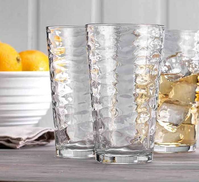 Glaver's Drinking Glasses Set of 10 Highball Glass Cups, 17 Oz Cooler Glassware. Home and Bar Everyday Basic Drinkware Elegant Kitchen Glasses for Water, Juice, Cocktails, Iced Tea. - Image 8