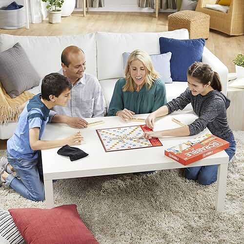 Hasbro Gaming Scrabble Board Game, Classic Word Games for Kids Ages 8 and Up, Fun Family Game for 2-4 Players, The Classic Crossword Game - Image 2