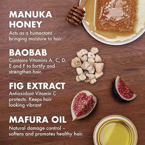 Shea Moisture Intensive Hydration Shampoo Manuka Honey & Mafura Oil, For Extra Dry, Damaged Hair, Sulfate-Free, 24 oz - Image 3