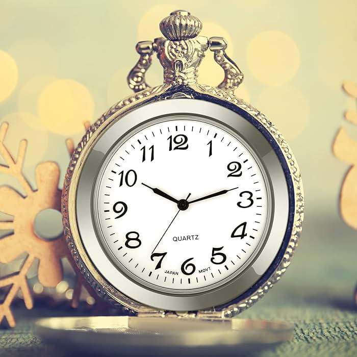 Outus 2 Pack 1-7/16 Inch Round Clock Insert Face Metal Wall Clock with Arabic Numerals Easy to Read Gold and Silver Bezel for Home Office - Image 2