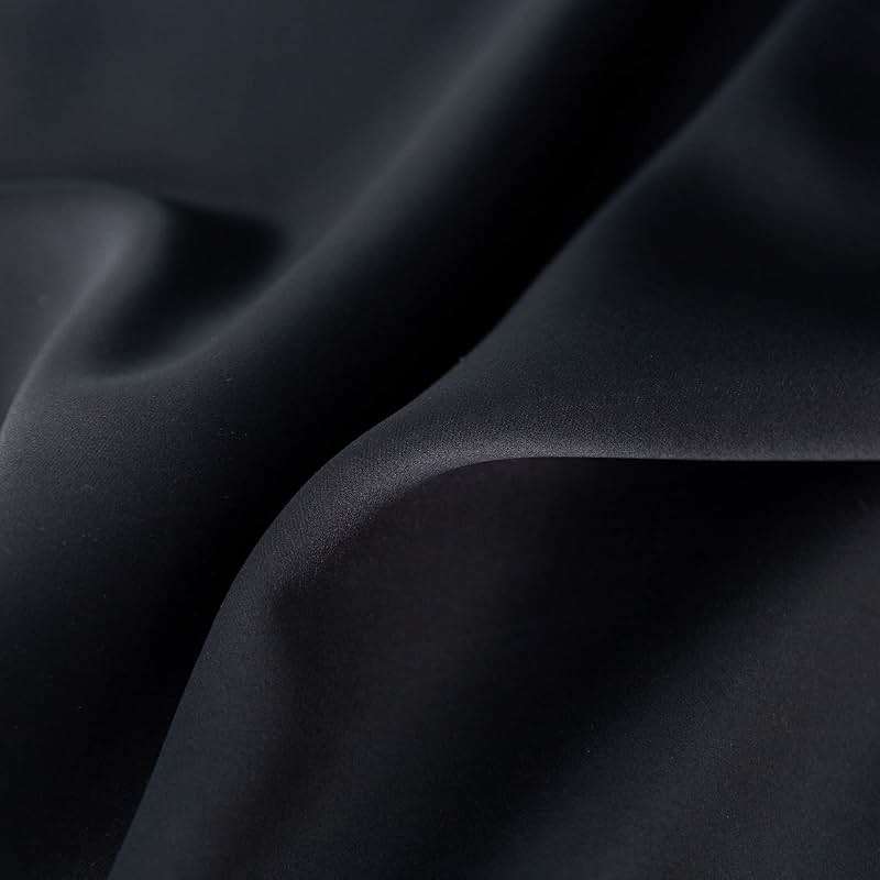 Pickluc 24 Inch Long Tier Curtains for Small Window Treatment, Short Blackout Curtain with Rod Pocket - Half Window Curtains for Kitchen, Cabinet, Basement, Camper, 2 Panels, Black, 30 Inches Wide - Image 6