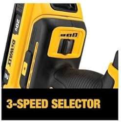 DEWALT 20V Oscillating Tool, Cordless, Wood Blades, Sandpaper, Tool Bag, Battery and Charger Included (DCS356SD1) - Image 7