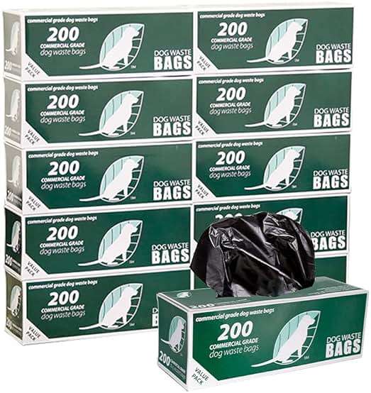 Zero Waste USA 2,000 Commercial Grade Dog Waste Station Refill Roll Bags - (Most Popular) - 40% Thicker than competitor brands - Fits Any Dog Waste Station - 10 Rolls of 200 bags per roll - Image 1