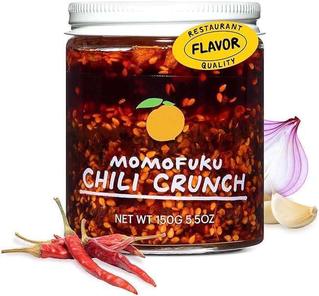 Momofuku Chili Crunch by David Chang, (5.5 Ounces), Chili Oil with Crunchy Garlic and Shallots, Spicy Chili Crisp - Image 1