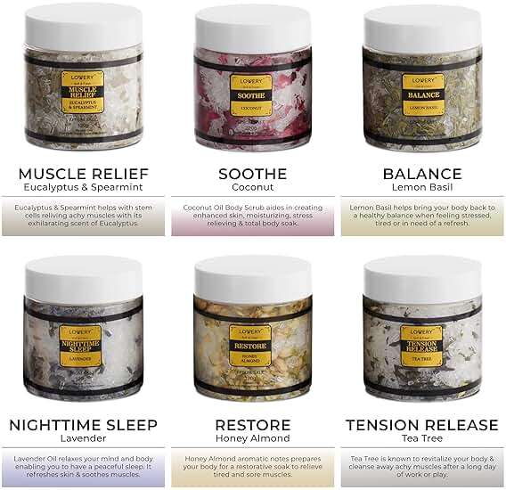 Gifts for Women Who Have Everything Spa Gift Basket, Epsom Bath Salts Gift Basket Set, Self Care Salt W/Essential Oil, Gifts for Mom, Her, Lavender, Eucalyptus, Lemon, Coconut, Tea Tree, Honey Almond - Image 7