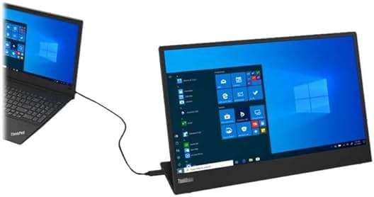 Lenovo ThinkVision M15 15" FHD Mobile Monitor, Black - Image 5