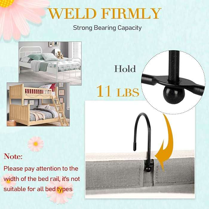 Ozzptuu Bedside Storage Caddy/Bedside Hanging Storage Bag for Headboards Bunk Beds Dorm Rooms Book Phone Magazine Holder (Grey) - Image 3