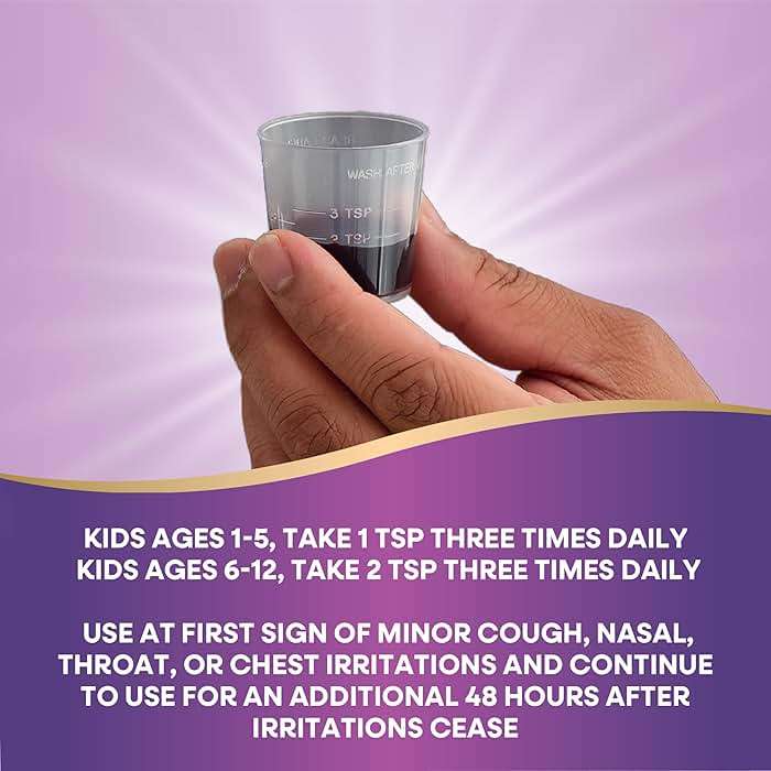 Nature's Way Sambucus Kids Cough Relief +(1) Immune Syrup*, Feel Better Faster(1), Clinically Proven South African Geranium, with Elderberry Extract, Vitamin C & Zinc, Gluten Free, Vegan, 4 Fl Oz - Image 6