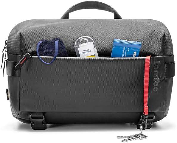 tomtoc Compact EDC Sling Bag 3L-10L, Minimalist Crossbody Bag Chest Shoulder Pack for Men Women, X-pac/Recycled Polyester - Image 7