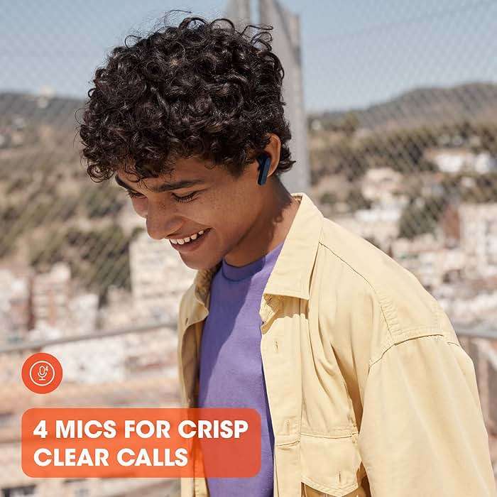 JBL Tune 230NC TWS - True Wireless In-Ear Headphones, Active Noise Cancelling with Smart Ambient, JBL Pure Bass Sound, 4 mics for perfect voice calls, IPX4, 40Hrs of battery life (Blue) - Image 7