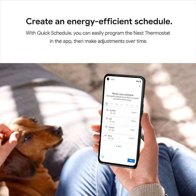 Google Nest Thermostat - Smart Thermostat for Home - Programmable Wifi Thermostat - Charcoal (Renewed) - Image 8