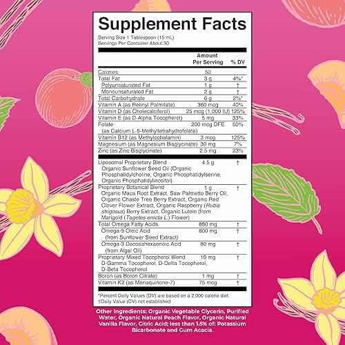 MARYRUTH'S Multivitamin Liposomal for Women 40+ | Womens Multivitamin Liposomal | Immune Support Supplement | Menopause Support| Methylated Multivitamin | Vegan | Sugar Free | Non-GMO | 15.22 Fl Oz - Image 2