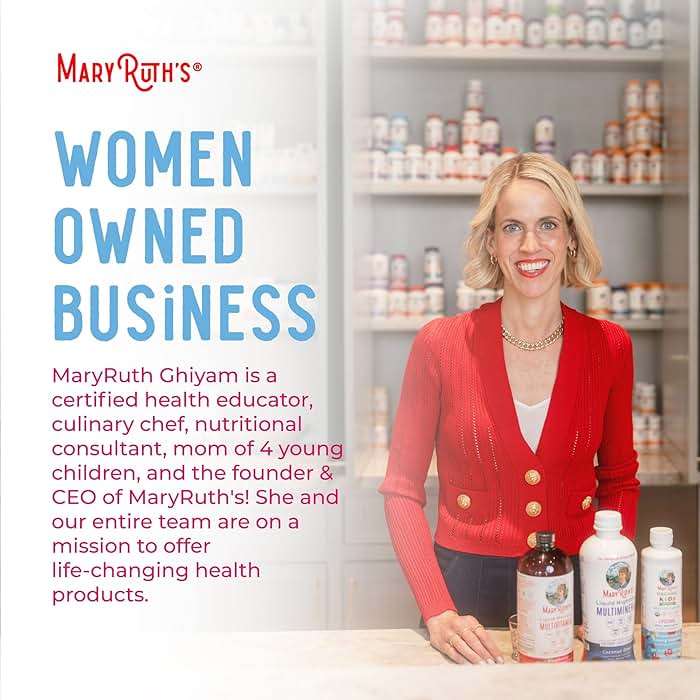 MARYRUTH'S Multivitamin Liposomal for Women 40+ | Womens Multivitamin Liposomal | Immune Support Supplement | Menopause Support| Methylated Multivitamin | Vegan | Sugar Free | Non-GMO | 15.22 Fl Oz - Image 9