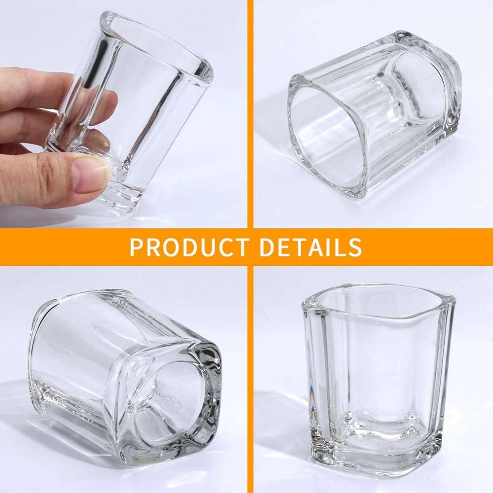 Encheng Shot Glasses Set with Heavy Base,2.2 oz Mini Square Whiskey Shot Glasses bulk, 40 pack Clear Espresso Shot Glass for Whiskey and Liqueurs,Ideal for Christmas,Halloween and Thanksgiving - Image 4