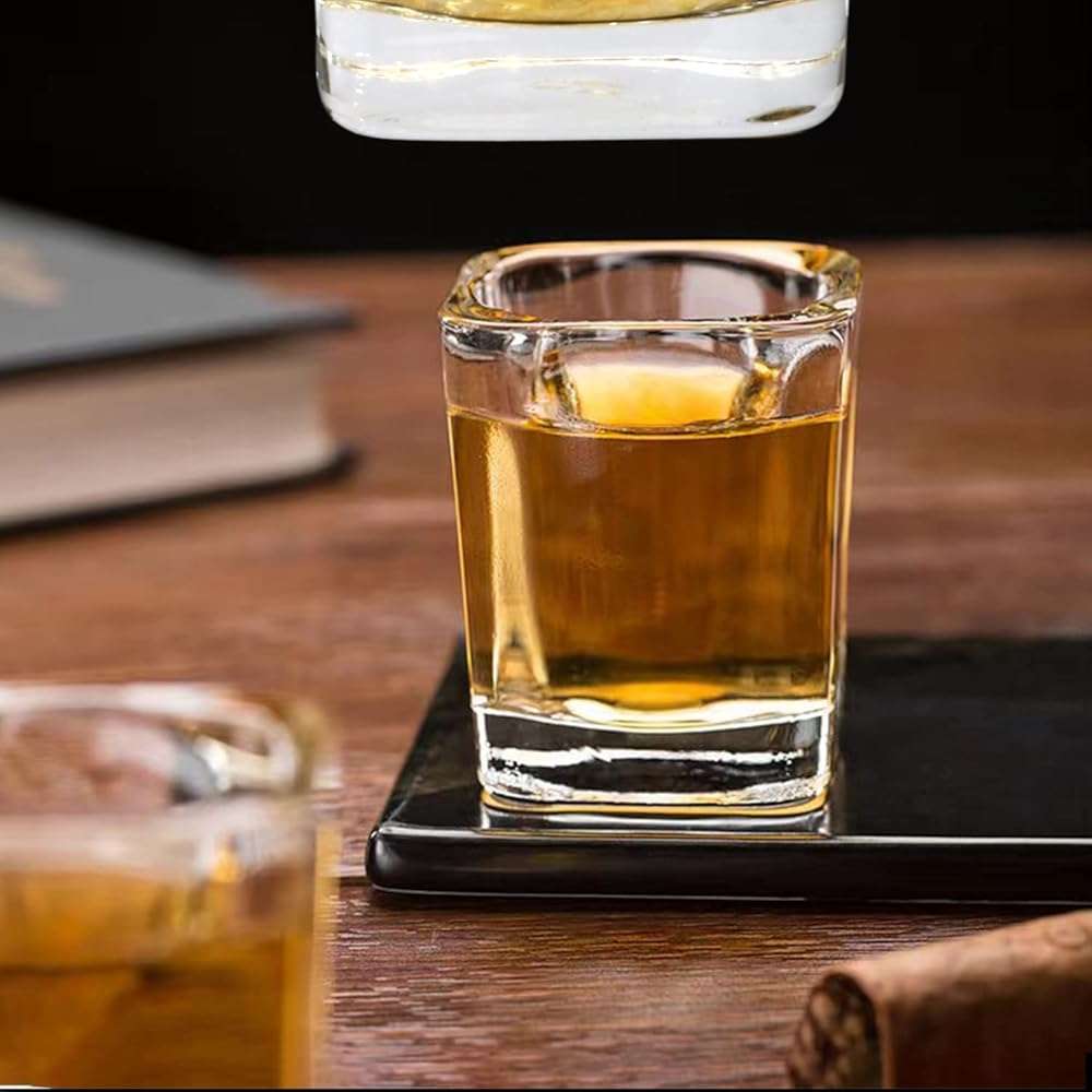 Encheng Shot Glasses Set with Heavy Base,2.2 oz Mini Square Whiskey Shot Glasses bulk, 40 pack Clear Espresso Shot Glass for Whiskey and Liqueurs,Ideal for Christmas,Halloween and Thanksgiving - Image 5