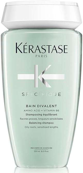 Kerastase Specifique Balancing Shampoo For Oily Scalp & Hair - Cleanses Oil From Roots and Hydrates Dry Hair Ends - Image 1