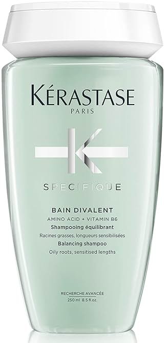 Kerastase Specifique Balancing Shampoo For Oily Scalp & Hair - Cleanses Oil From Roots and Hydrates Dry Hair Ends - Product Image