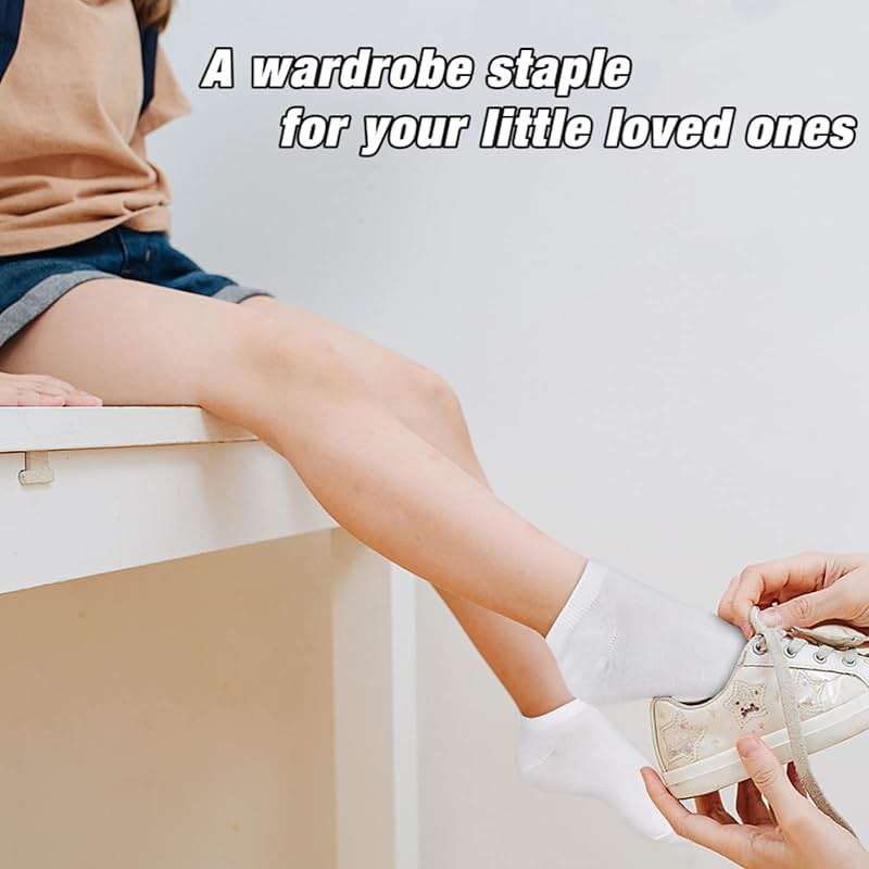 SPTRAMLE Kids Socks - 25 Pairs Toddler Ankle Socks Set, Low Cut for Boys & Girls (0-14 Years Old) - Image 4