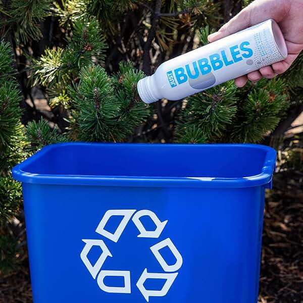 JUST Bubbles - Pure Premium Sparkling Spring Water in a Fully Recyclable Reusable Eco-Friendly Bottle - 100% Mountain-Sourced Carbonated Water with Naturally Occurring Minerals, 16 Fl Oz (Pack of 12) - Image 7