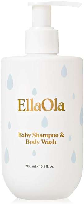 ELLAOLA Tear Free Baby Shampoo & Body Wash - Organic, Hypoallergenic Baby + Kid Soap Hydrates & Nourishes While Gently Cleansing Sensitive Skin, Fragrance Free | 10.1 fl. oz. - Image 2