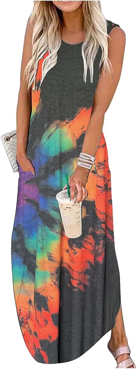 CHUNTIANRAN Maxi Dresses for Women Summer Outfits Boho Beach Long Dresses Casual Sundresses Resort Wear for Women 2026 - Product Image