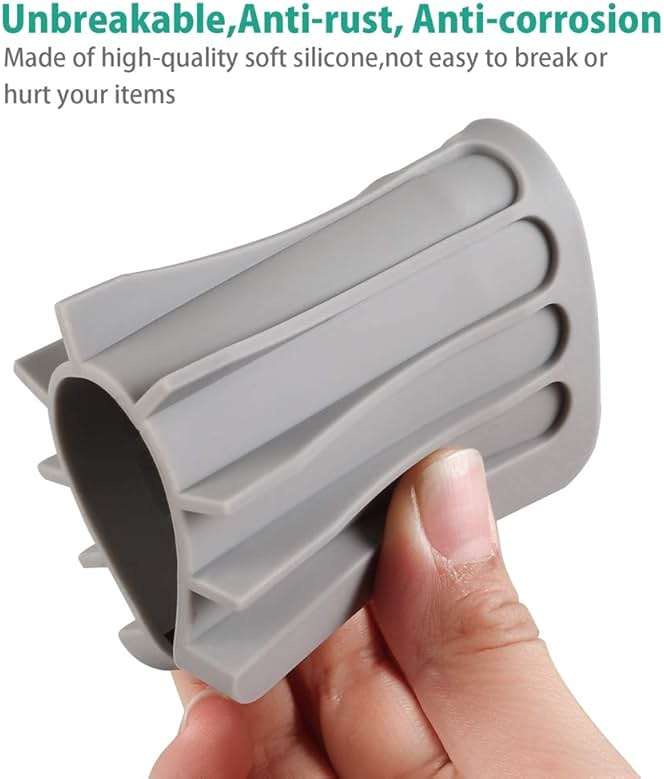 3PCS Self Draining Soap Holder, Premium Silicone Soap Dish, Soap Saver for Shower, Bathroom, Kitchen, Bath Tub, Sponges,Keep Soap Bars Dry Clean,Easy Clean,Extend Soap Life (Grey) - Image 5