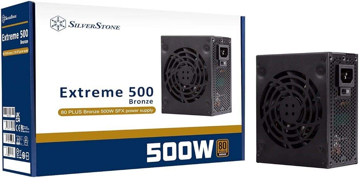 Silverstone Extreme 500 Bronze 80 Plus Bronze 500W SFX Power Supply, SST-EX500-B - Product Image
