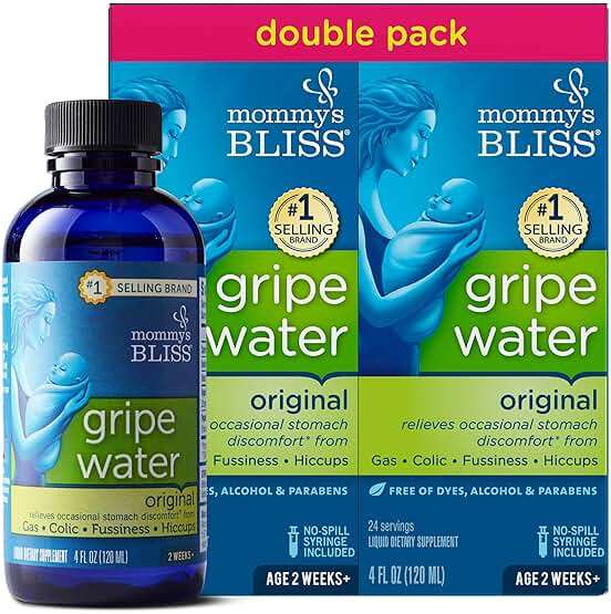 Mommy's Bliss Gripe Water Original 4 Fl Oz (Pack of 2) with Organic Baby Elderberry Drops 3 Fl Oz (Pack of 1) - Image 2