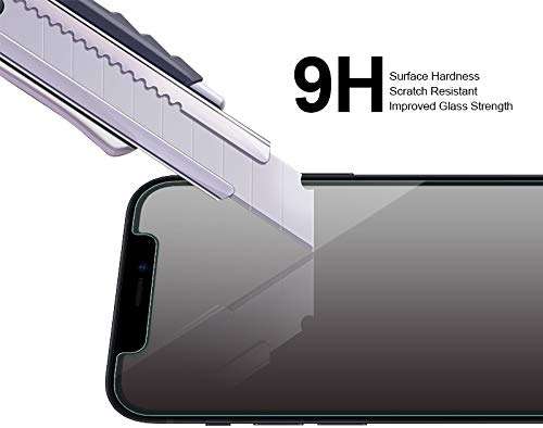 Supershieldz (2 Pack) (Privacy) Anti Spy Screen Protector Designed for iPhone 17e, 16e, 14, 13, 13 Pro (6.1 inch) Tempered Glass, Anti Scratch, Bubble Free - Image 3