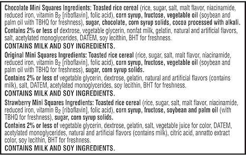 Rice Krispies Treats Mini Marshmallow Snack Bars, Kids Snacks, Variety Pack, 24.8oz Box (64 Bars) - Image 11