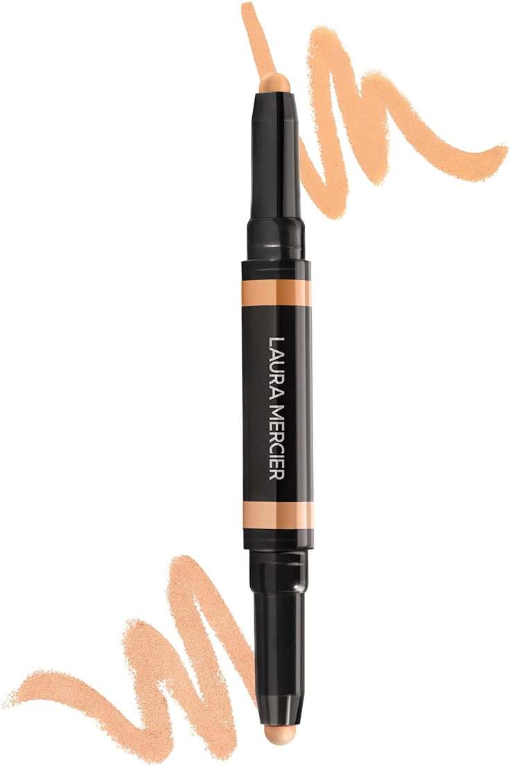 Laura Mercier Secret Camouflage Brighten and Correct Duo, 2-in-1 Face and Under Eye Concealer Stick, Blurs Imperfections and Reduces Appearance of Undereye Dark Circles, Full Coverage - Image 1