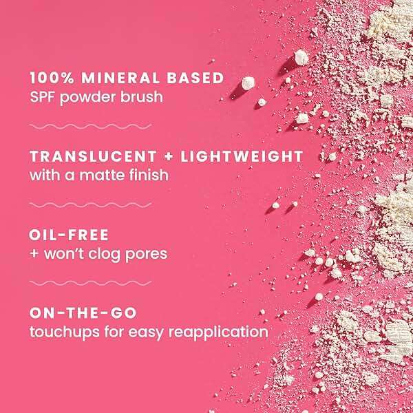 Hawaiian Tropic Mineral Powder Sunscreen Brush SPF 30 | Beach Essentials, Zinc Oxide Mineral Sunscreen Powder SPF, Face Sunblock Travel Size, Brush On Sun Screen Protector for Face and Body, 0.15oz - Image 4