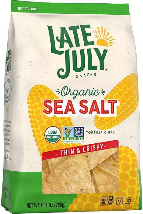 Late July Sea Salt Organic Tortilla Chips, 10.1 Oz Bag - Image 5