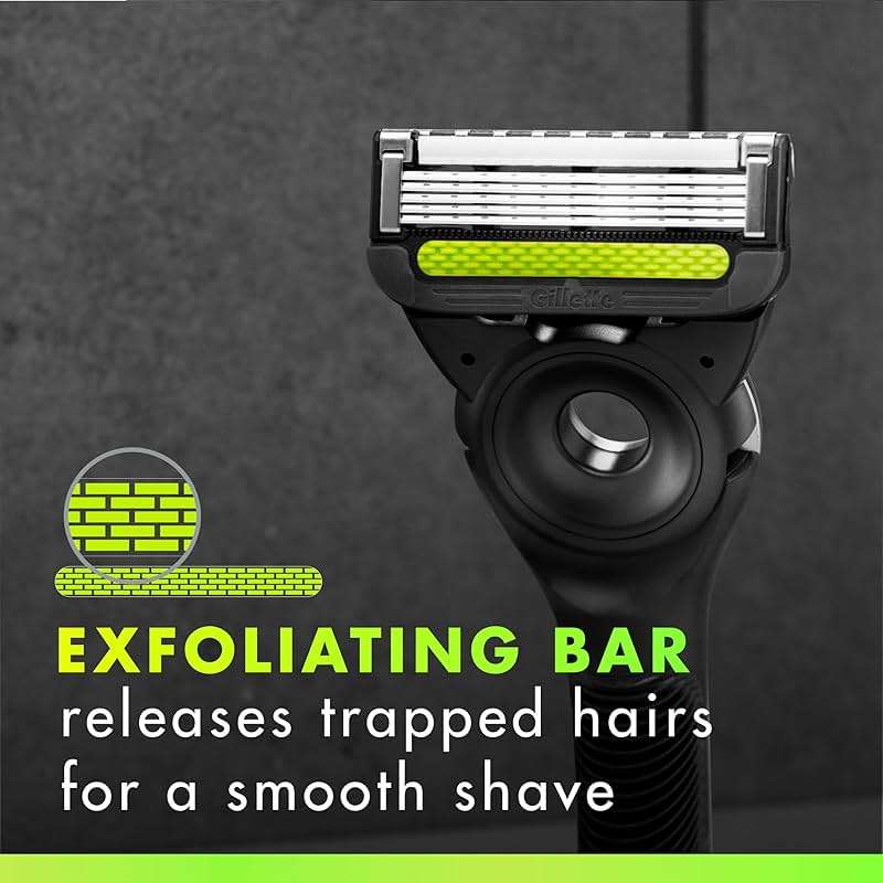 Gillette Labs Razor for Men, 1 Handle, 4 Blade Refills, Magnetic Stand - Image 5