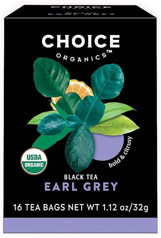 Choice Organic Teas Earl Grey Tea - With Bergamot - Fair Trade - Compostable - Contains Caffeine - 48 Organic Black Tea Bags (Pack of 3) - Image 1