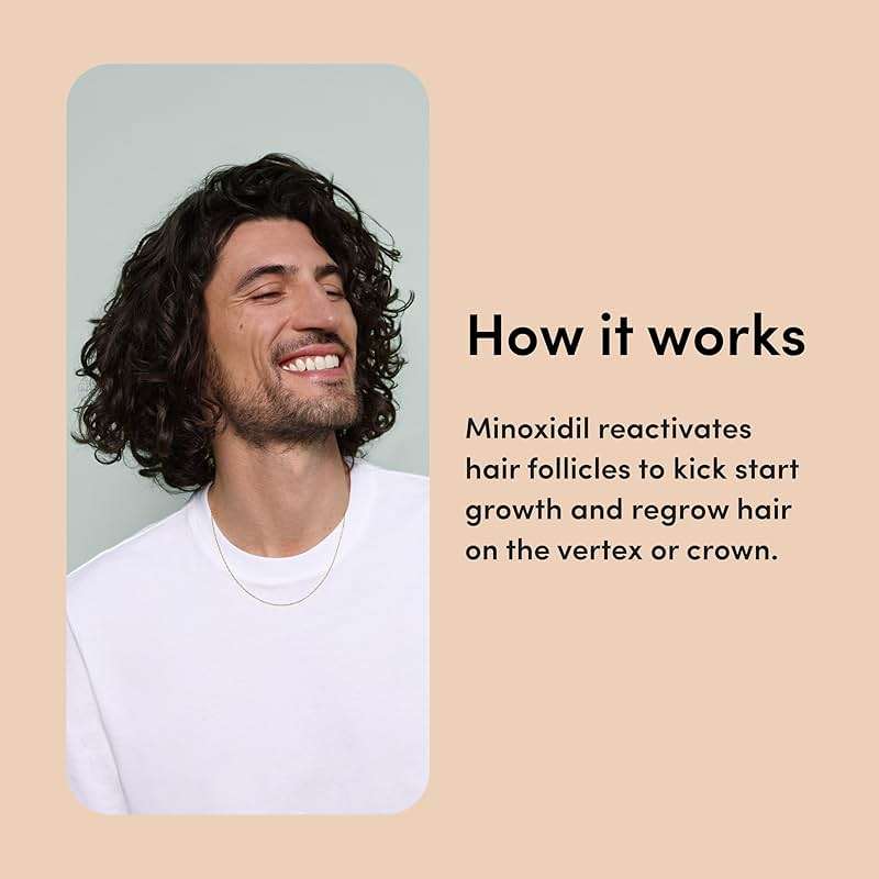 hims Hair Regrowth Treatment - Topical Minoxidil 5% Solution for Men - Extra Strength - Supports Thicker, Fuller Hair - Non-Greasy - Unscented, 2 Pack - Image 3