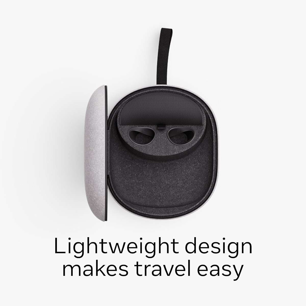 Meta Quest Compact Carrying Case — Works with Meta Quest 3/3S — Refreshed Compact Design — Fits 3/3S, Touch Plus Controller, Active Straps, Charging Cable, and Adapter - Image 2