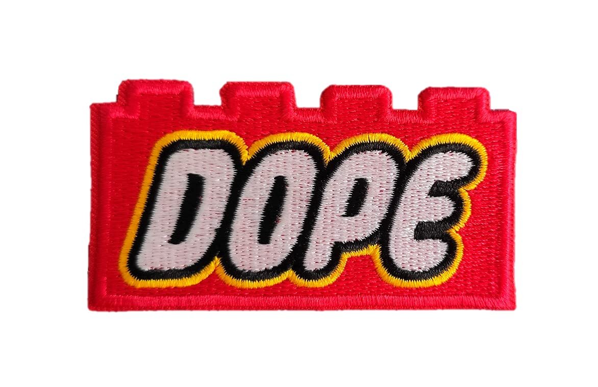 Dope Patch Iron On/Sew On - Fully Embroidered Cool Patch by PatchClub - Product Image
