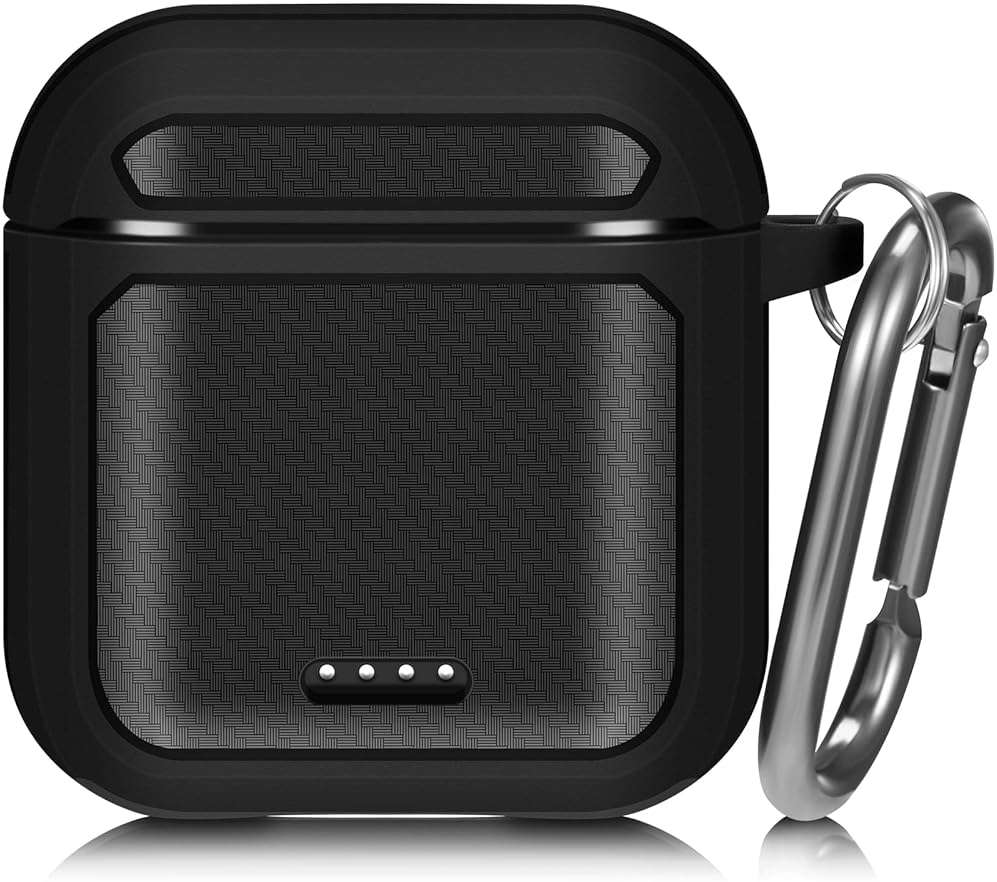 Claiol Protective Case Compatible for Tozo T6, Upgraded Shockproof Tozo T6 Case Cover with Metal Carabiner. (Black) - Image 1