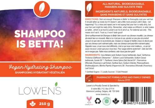 Lowen's Natural Skincare Shampoo is Betta! Vegan Conditioning Shampoo - Image 3