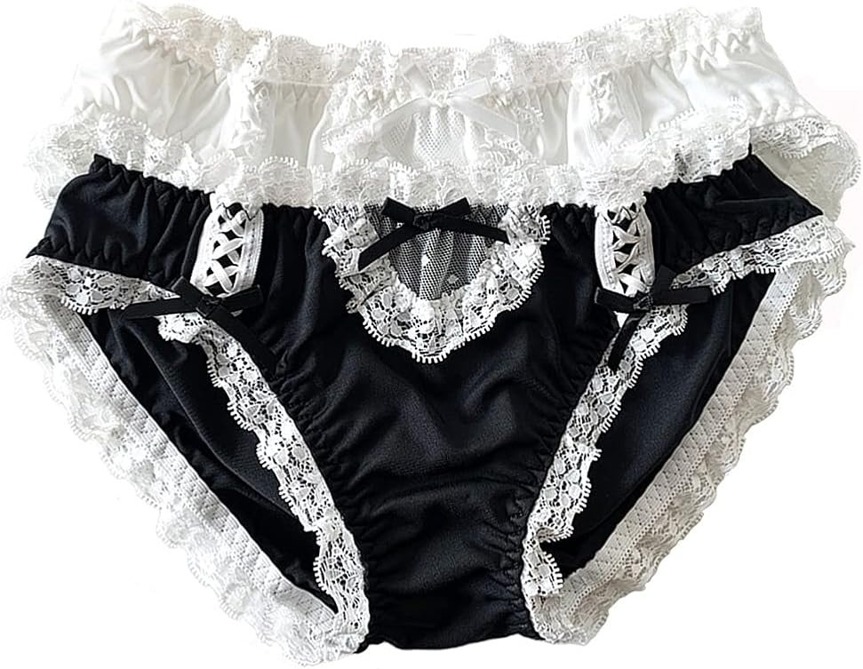 Joyralcos Japanese Lolita Bikini Panties Sexy Anime Briefs for Women Maid Cosplay Lingerie Panty - Product Image