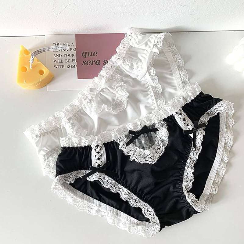 Joyralcos Japanese Lolita Bikini Panties Sexy Anime Briefs for Women Maid Cosplay Lingerie Panty - Image 3