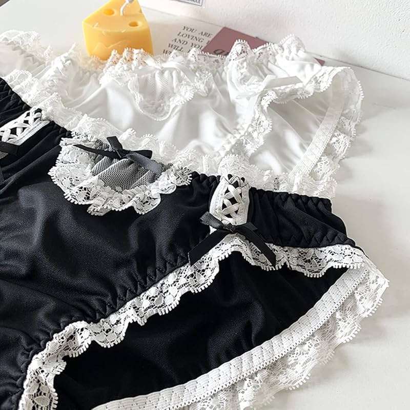 Joyralcos Japanese Lolita Bikini Panties Sexy Anime Briefs for Women Maid Cosplay Lingerie Panty - Image 4