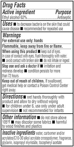 Amazon Basics Hand Sanitizer, Original Scent, Contains 62% Ethyl Alcohol, Moisturizing Formula, 67.60 fl oz, Pack of 1 (Previously Solimo) - Image 4