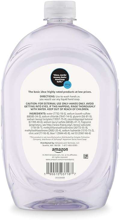 Amazon Basics Gentle & Mild Clear Liquid Hand Soap Refill, Triclosan-Free, Dermatologist-Tested, pH Balanced, 50 Fl Oz, 2-Pack (Previously Solimo) - Image 5