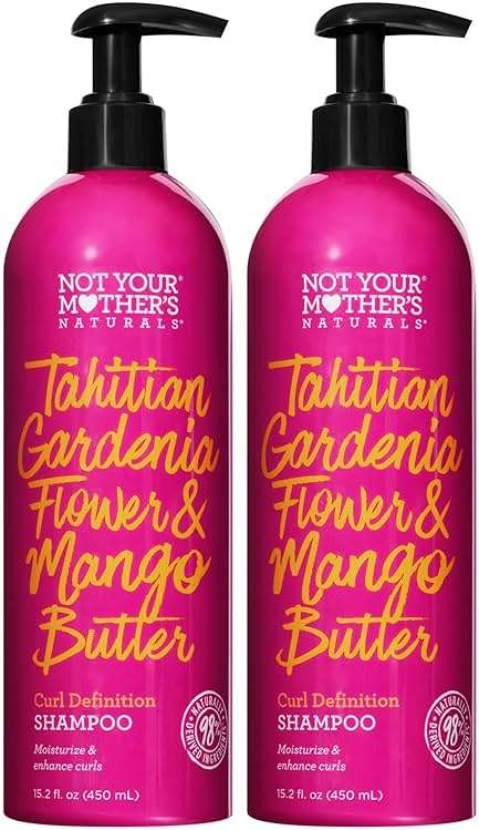 Not Your Mother's Naturals Curl Definition Set - Tahitian Gardenia Flower & Mango Butter - Moisturize and Enhance Curls (Shampoo, 2-Pack) - Image 1
