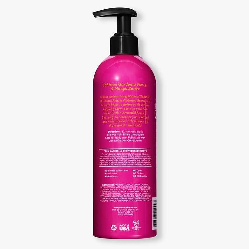 Not Your Mother's Naturals Curl Definition Set - Tahitian Gardenia Flower & Mango Butter - Moisturize and Enhance Curls (Shampoo, 2-Pack) - Image 8