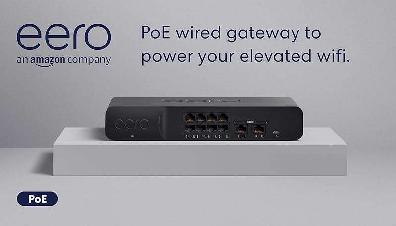 Amazon eero PoE Gateway - 10-port eero router and PoE switch (Two 10 GbE ports, eight 2.5 GbE PoE ports) - Image 6