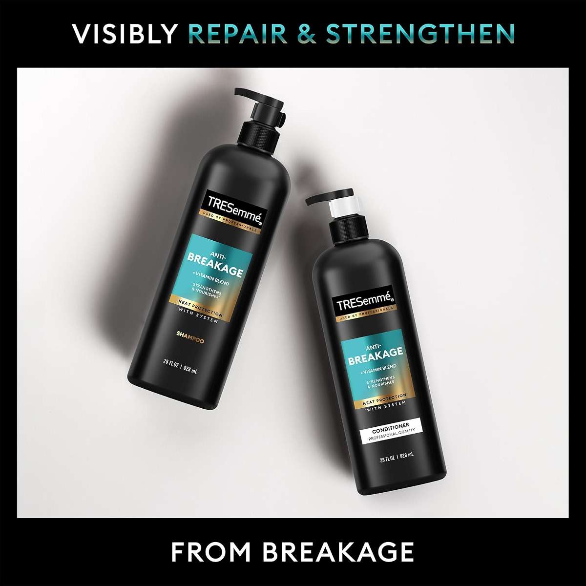 TRESemmé Shampoo & Conditioner, Anti-Breakage + Keratin Mask – Strengthening Products for Dry, Damaged Hair - Image 8